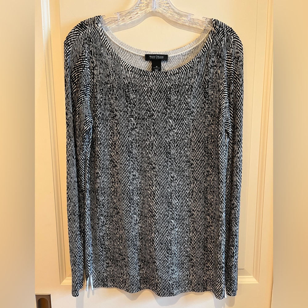 White House Black Market Boat neck Sweater Blouse